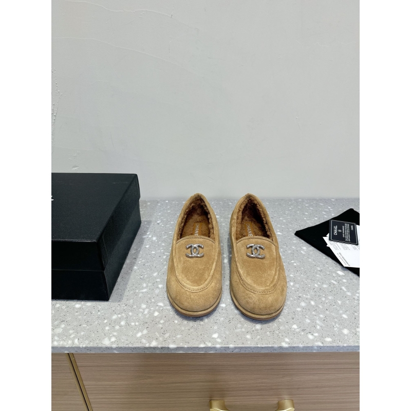 Ch*el leather shoes